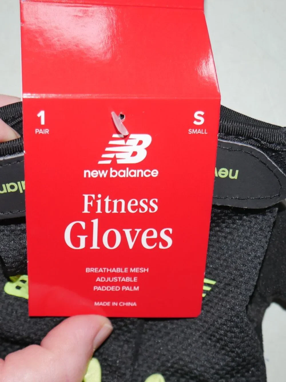 New Balance Weightlifting Half Finger Gloves Size S Gym Training Breathable NWT